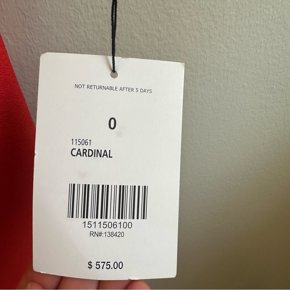 Carlisle Long Sleeve Sheath Red Dress, Size 0 - Picture 2 of 4